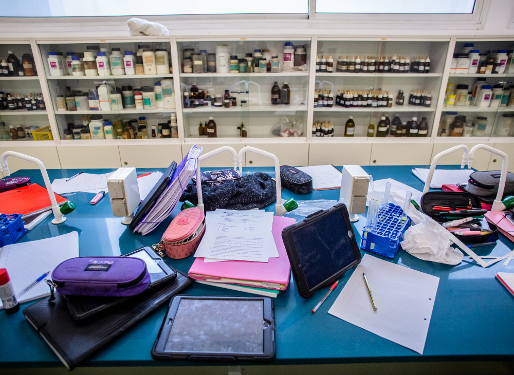 El laboratori del centre de Sarrià